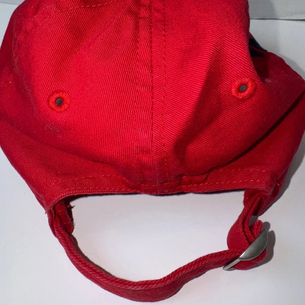 Polo Ralph Lauren Baseball Cap Boys 4-7 Red Big Pony Number 3 Patch Adjustable